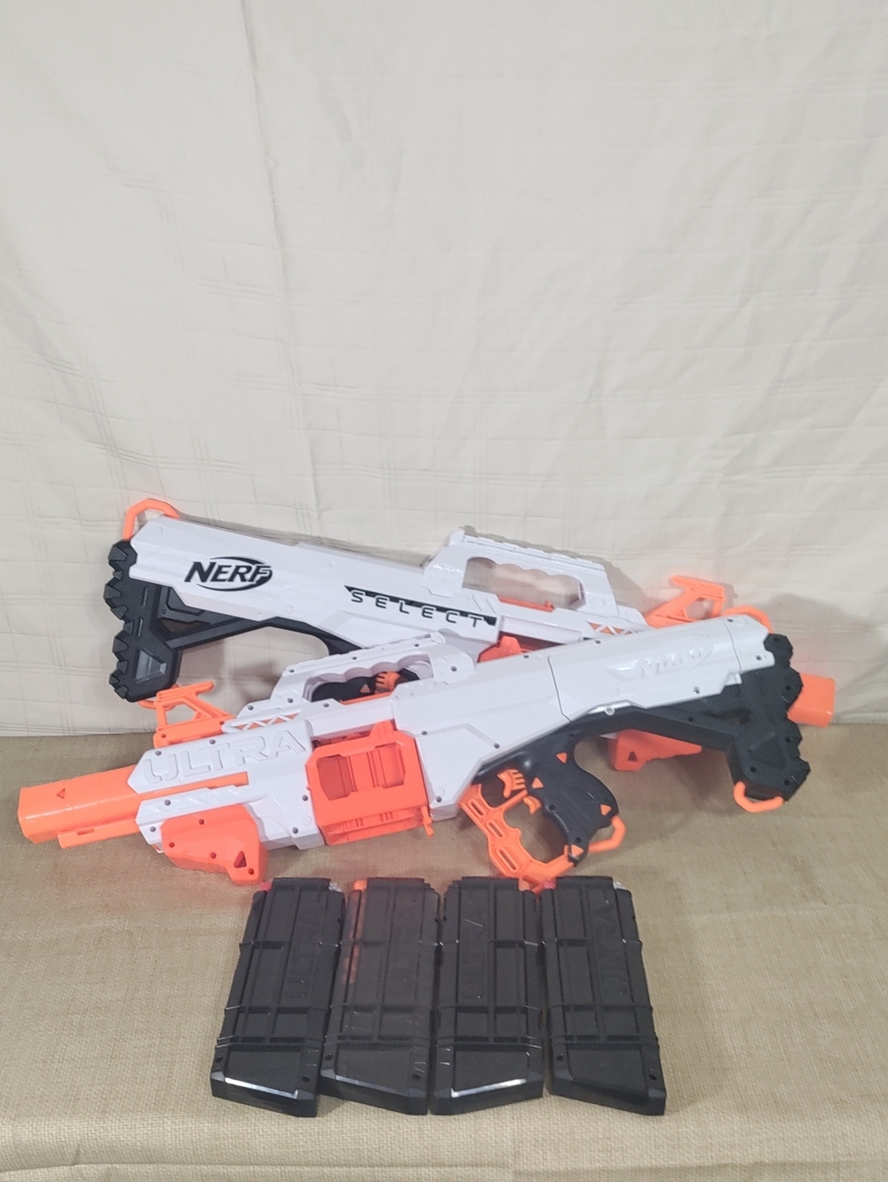 Nerf Ultra Select Fully Motorized Blaster Lot of 2 + Darts (Very Nice) (Tested)